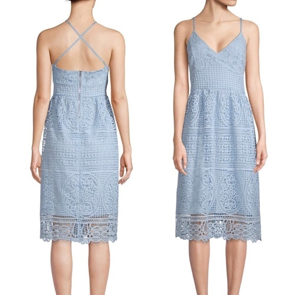 Blue lace dress